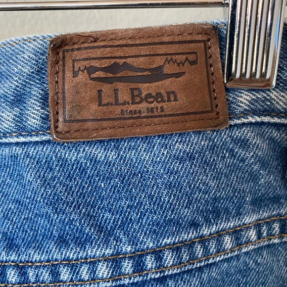 Vintage L.L. Bean Flannel Lined Jeans 31x34 Men’s Denim Plaid Flannel Lined - Picture 5 of 6